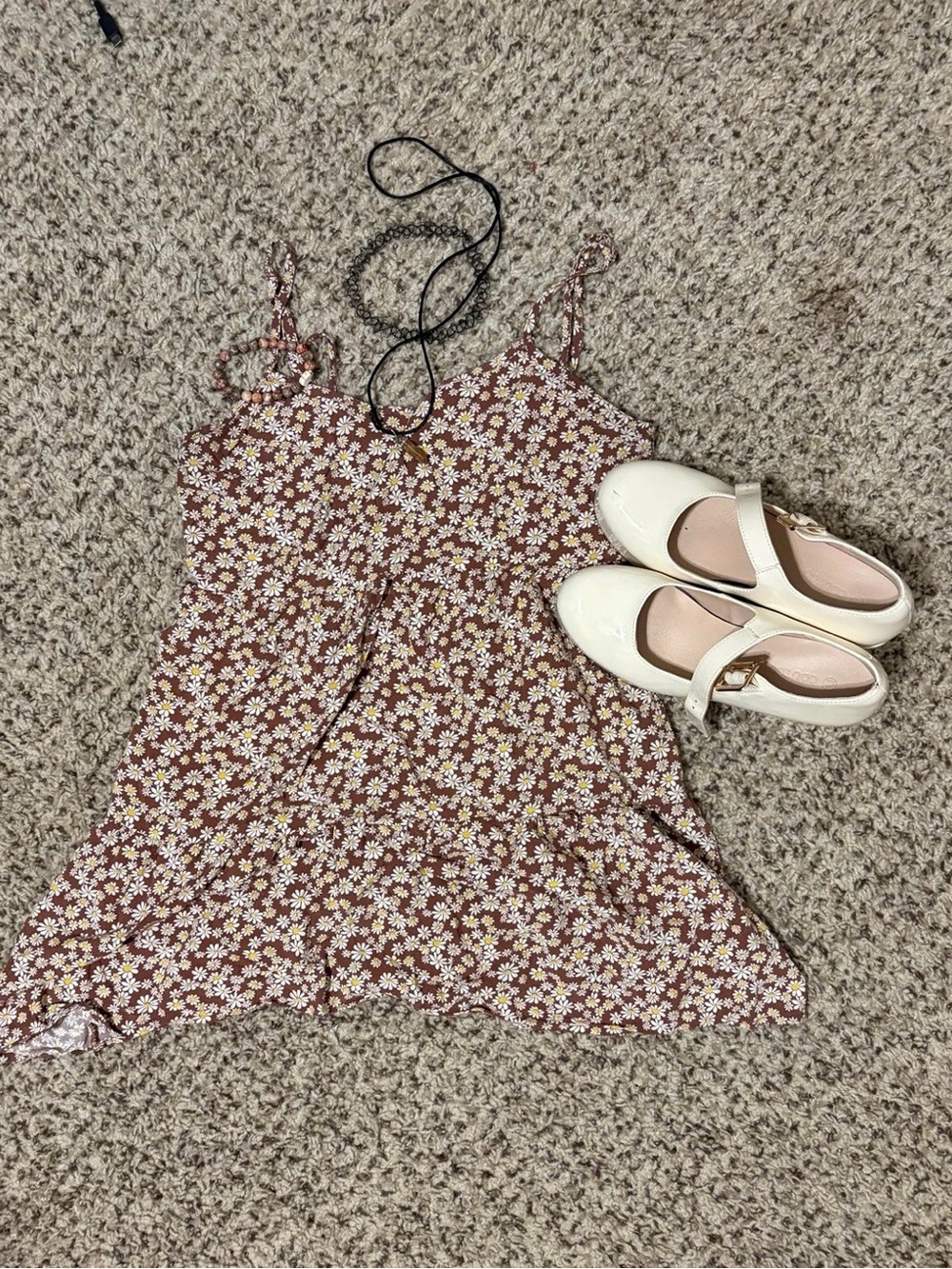 Mimi Chica Brown Floral Daisy Cami